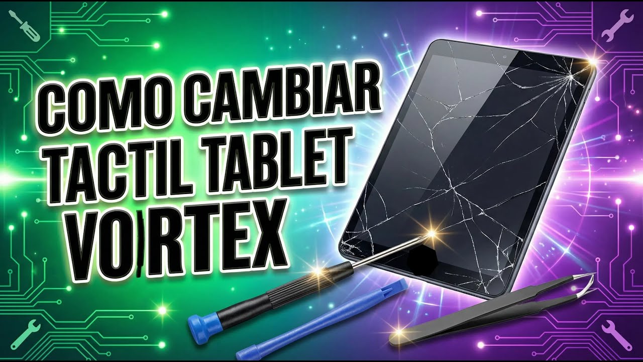 ✔️Como cambiar táctil tablet VORTEX