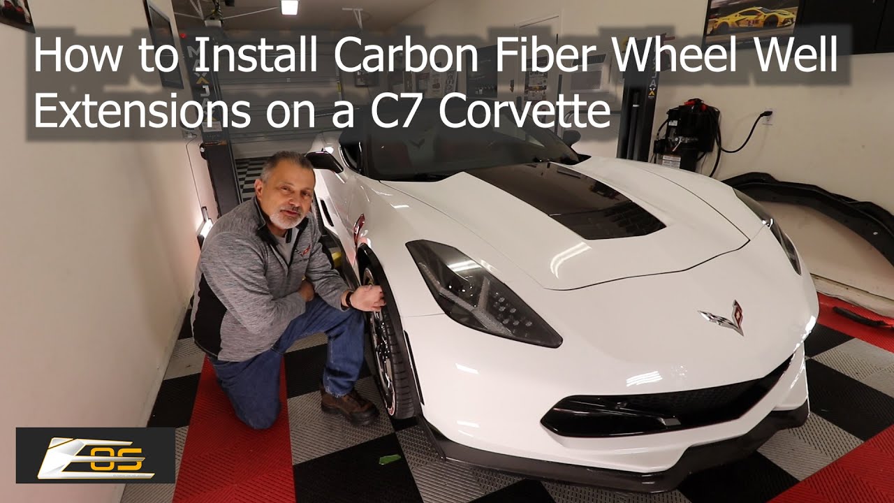 How to Install a Carbon Fiber Wheel Well Extensions on a C7 Corvette