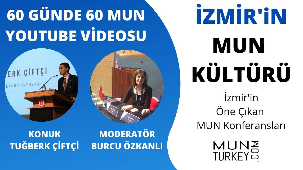 İzmir'in MUN Kültürü Burcu ÖZKANLI ve  Tuğberk ÇİFTÇİ