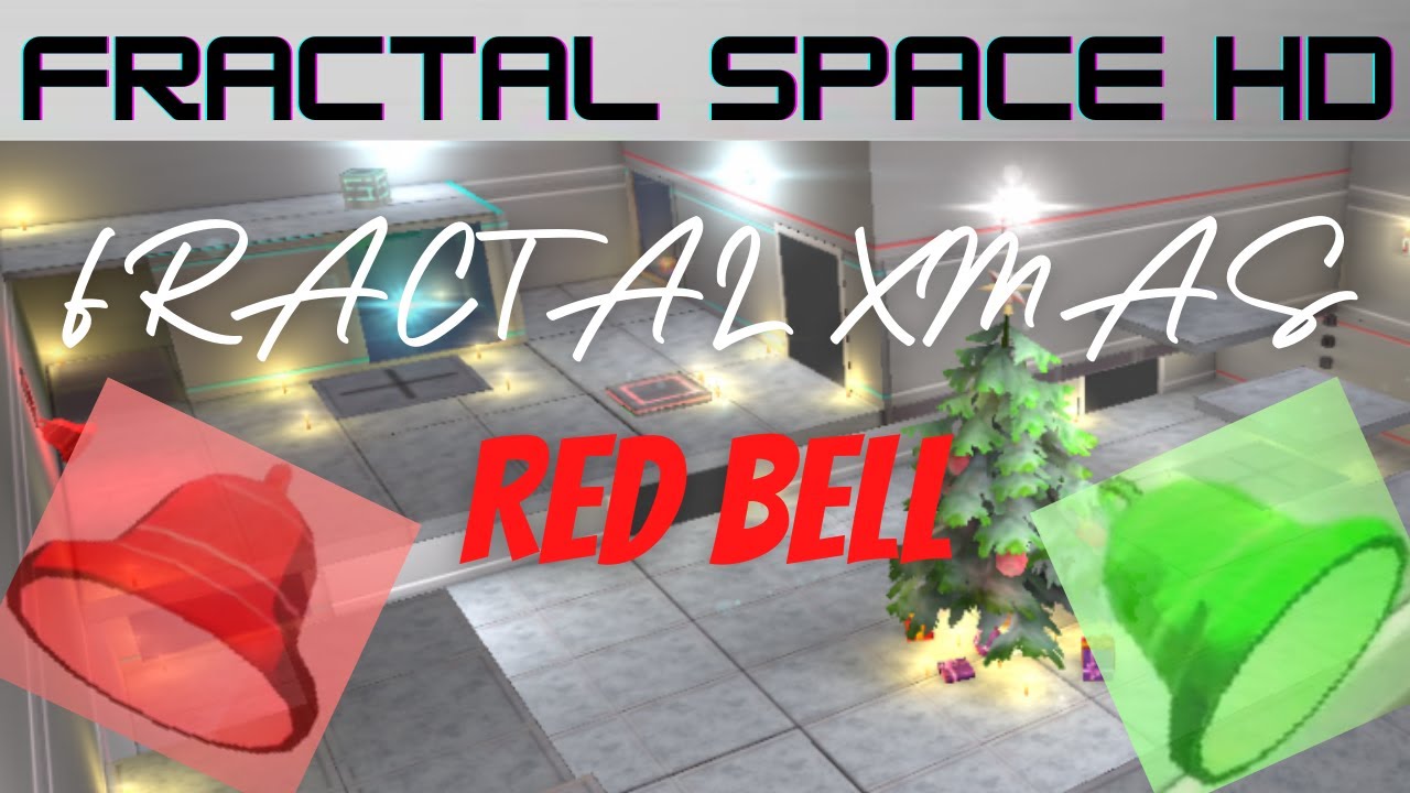 RED BELL green bell FRACTAL X MAS