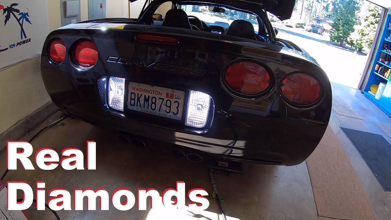 C5 Corvette Diamond Clear Adjure Backup Light Kit Installation With LEDs