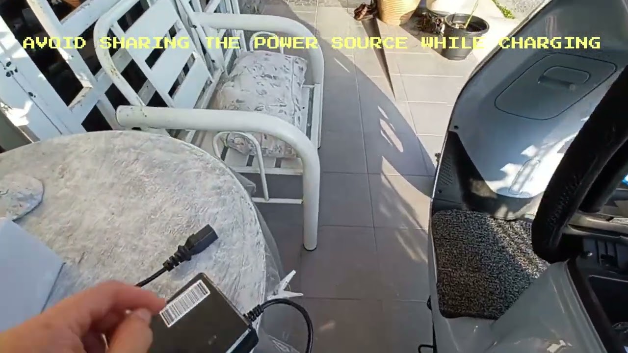 Charging your Yadea RS20 electric scooter battery.