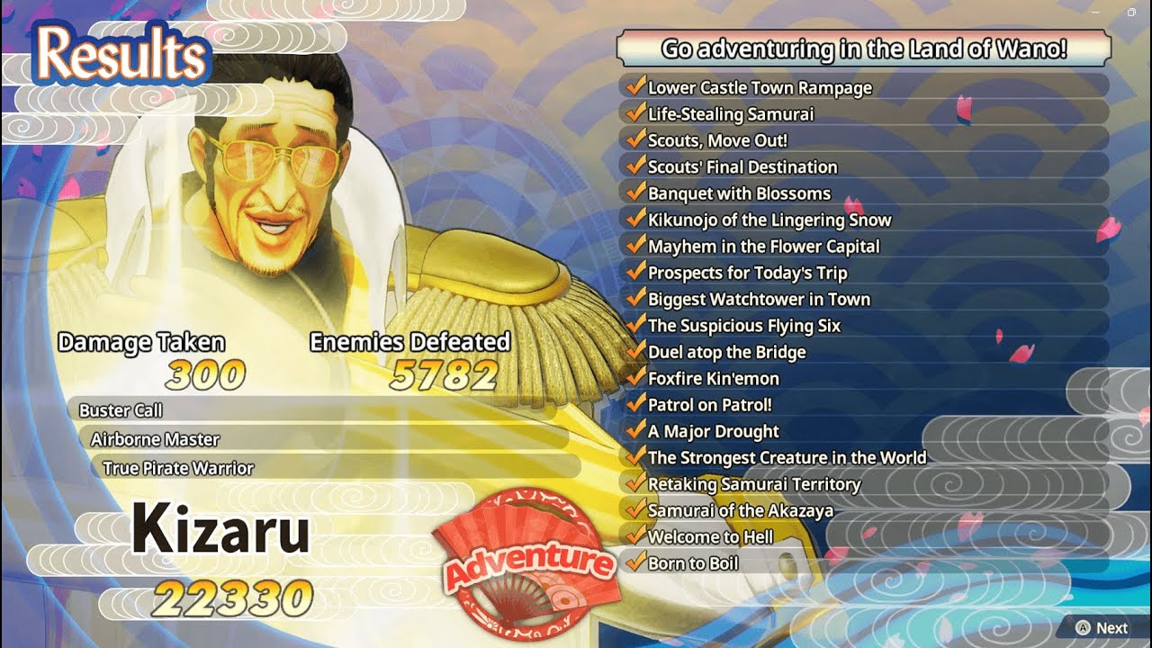 ONE PIECE PIRATE WARRIORS 4 // Kizaru // Clear All 