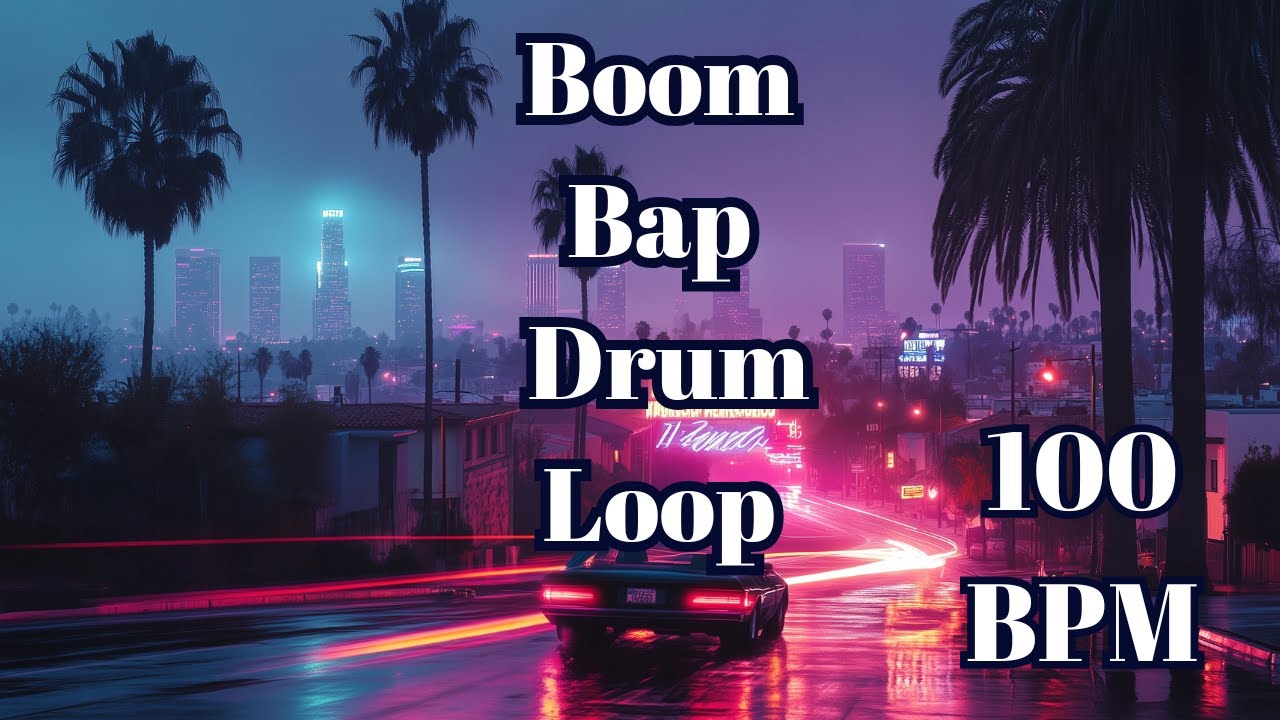 100 BPM Boom Bap Drum Loop | Classic Hip-Hop Groove for Freestyle, Practice & Beatmaking