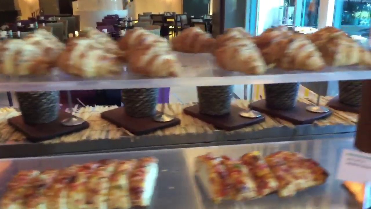 Breakfast selection at the Meridien Mina Seyahi!