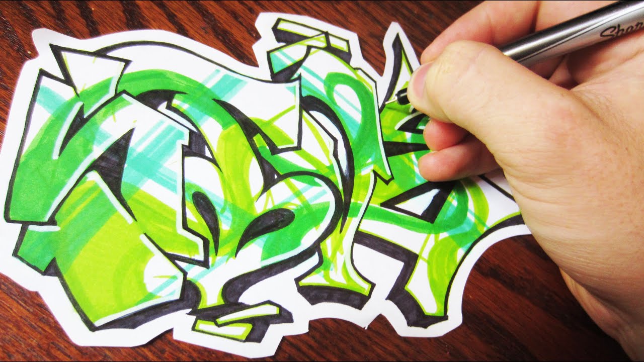 Green Feen Graffiti Speed Art