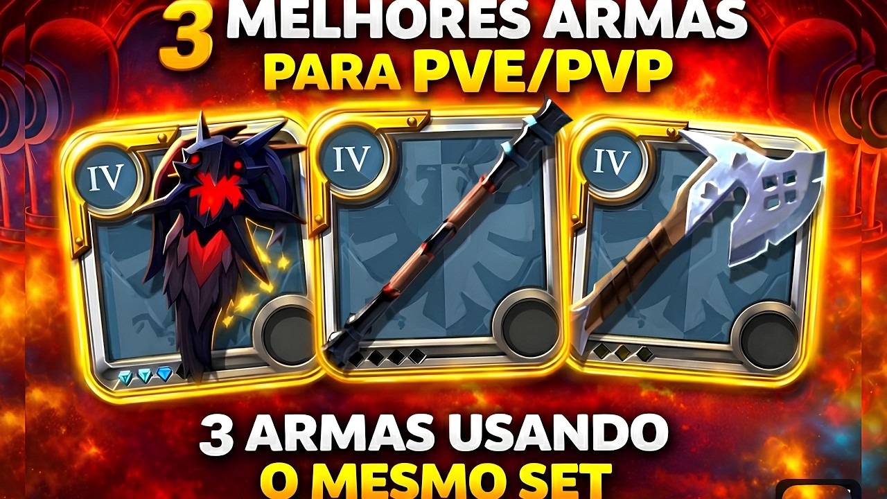TOP 3 ARMAS PARA PVE/PVP – UM ÚNICO SET PRA TUDO!