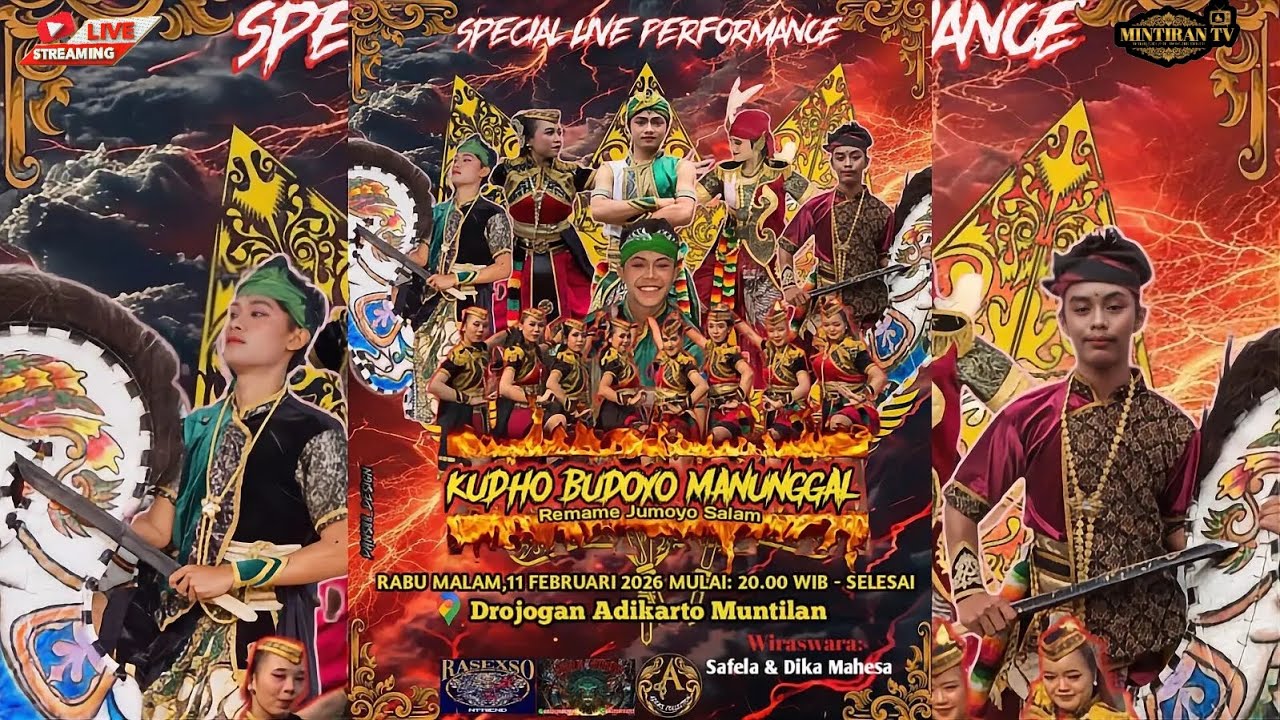🔴🔥LIVE  JATHILAN KUDHO BUDOYO MANUNGGAL🔸DROJOGAN ADIKARTO MUNTILAN 11 FEBUARI 2026