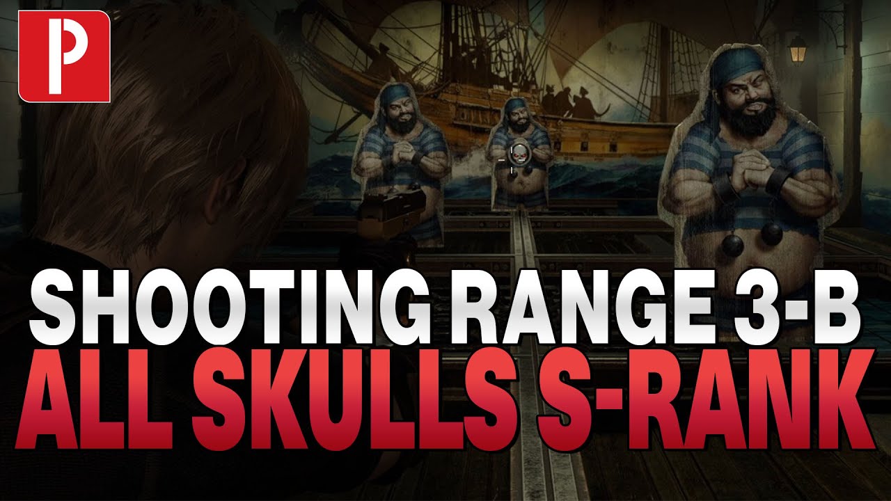 Shooting Range 3-B All Skulls & S Rank in Resident Evil 4 Remake