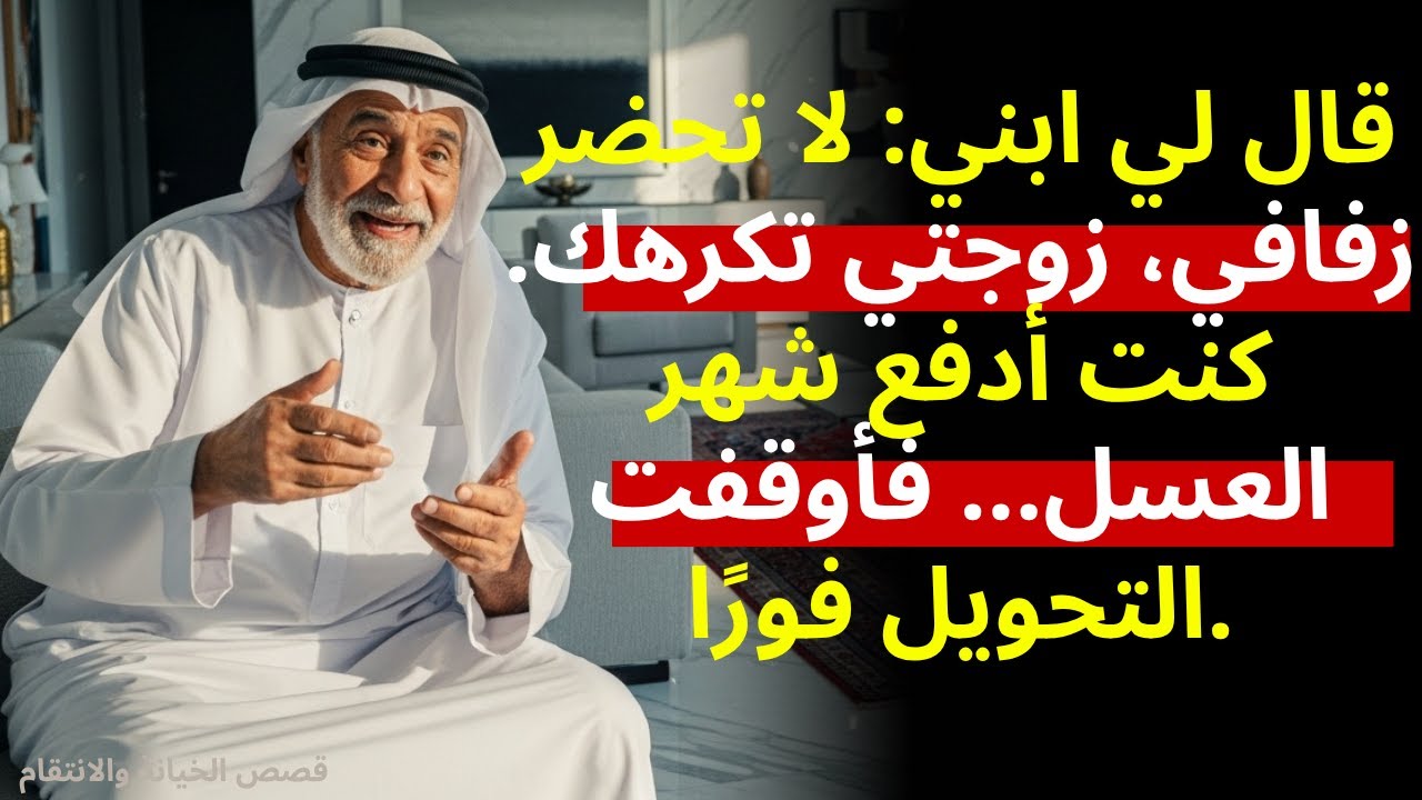 ابني قال في وجهي لا تأتِ لحفل زفافي، زوجتي تكرهك... ففعلتُ... (قصة حقيقية مؤلمة)