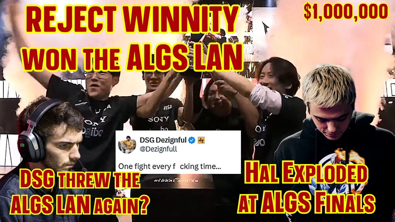 REJECT WINNITY WON THE $1,000,000 ALGS LAN FINALS | TSM imperialhal EXPLODED at ALGS Finals