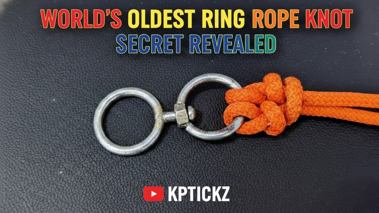 World’s Oldest Ring Rope Knot Secret Revealed | Ancient Rope Technique |Unbreakable Ring Knot