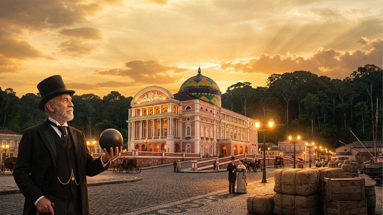 Dentro de Manaus em 1896 — Como a Cidade se Tornou o Símbolo da Riqueza da Borracha (com IA)