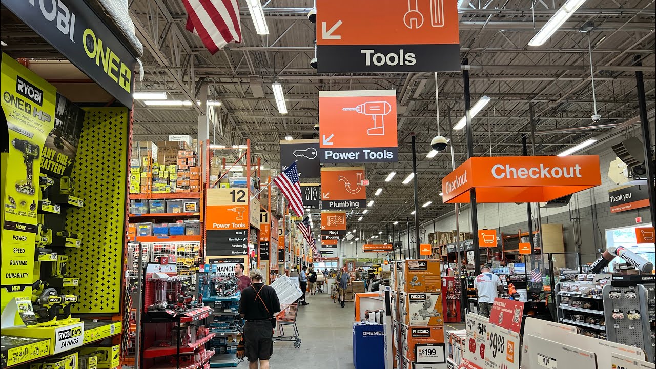 قیمت ابزار یراق و لوازم خانه، قسمت دوم فروشگاه The Home Depot