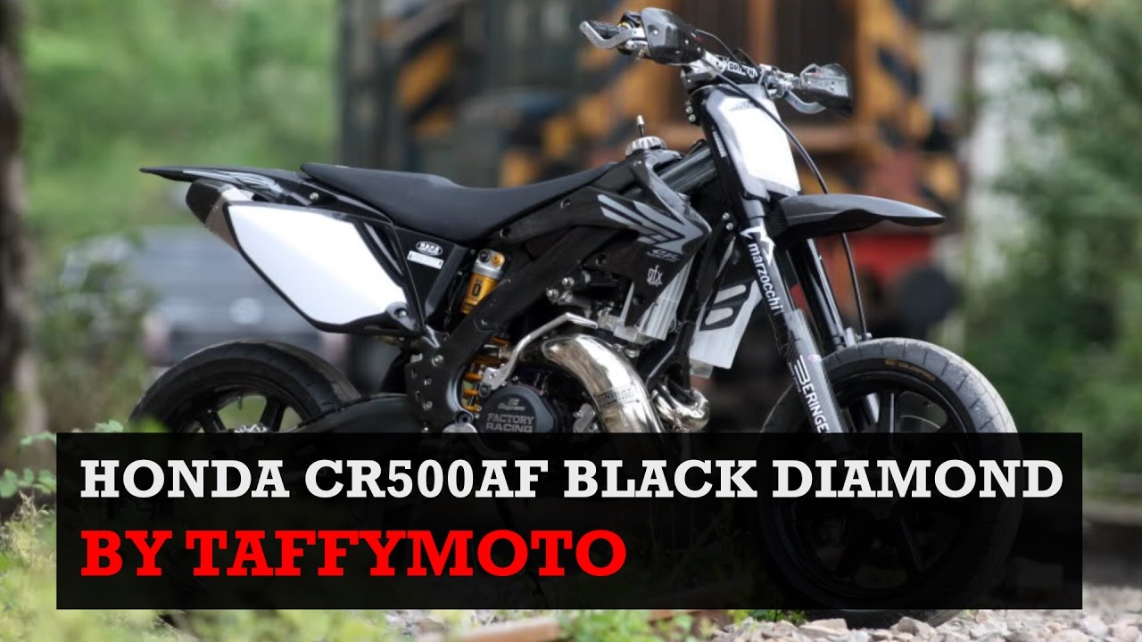 Supermoto Build - Honda CR500AF Black Diamond by Taffymoto - Supermoto Central Special