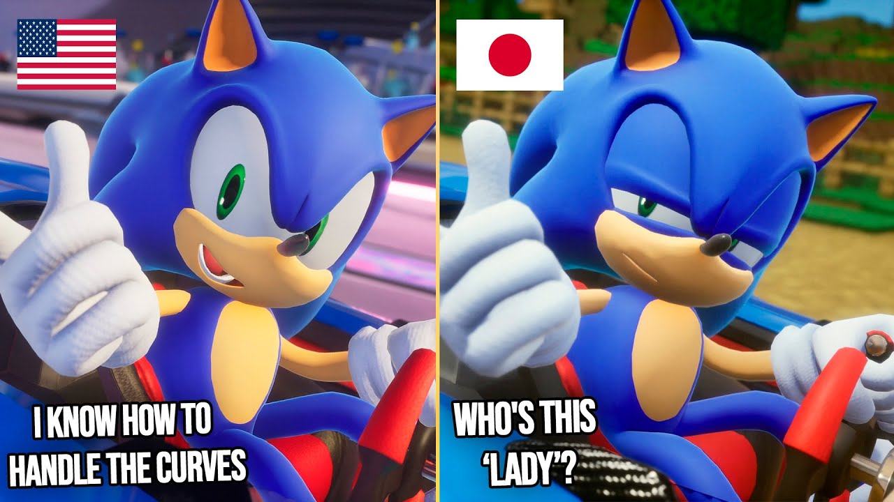 Accurate Japanese Vs Original English Rival Lines | Sonic Racing Crossworlds | 4K