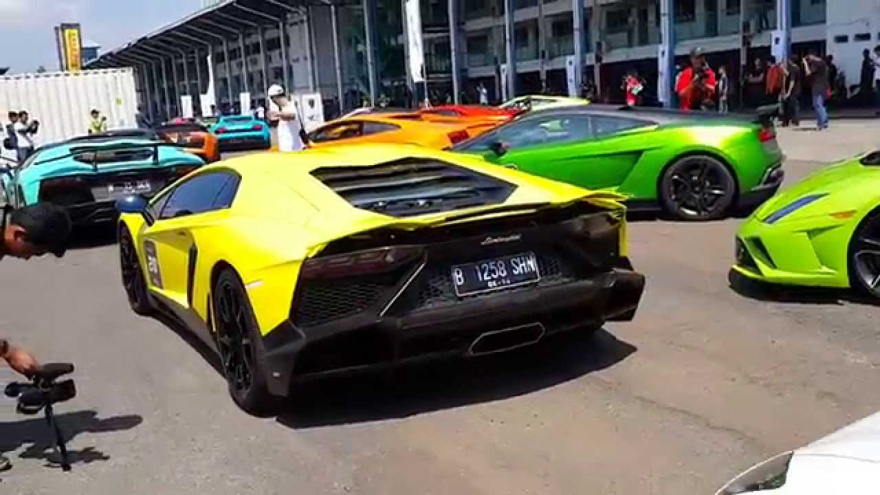 44 Lamborghini Jakarta INSANE SOUND !!