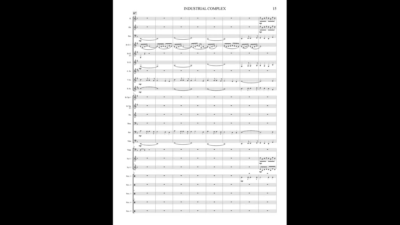 INDUSTRIAL COMPLEX for Concert Band (Grade 2.5/3)