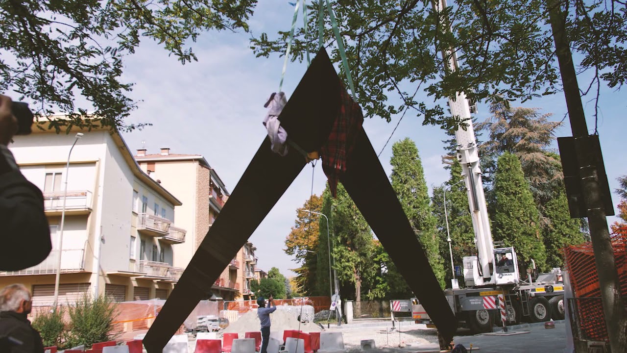 Il Portale di Mauro Staccioli: l'installazione a Soliera (Mo) il 19 ottobre 2021