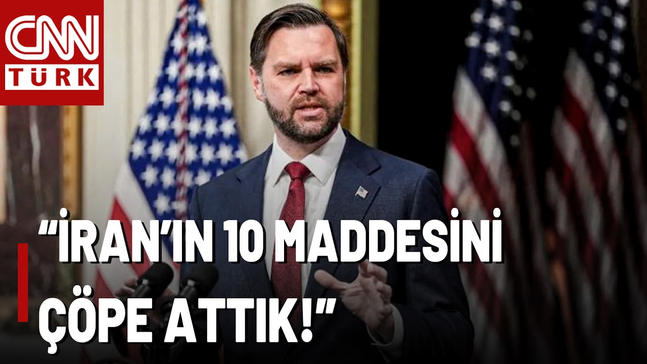 SON DAKİKA🚨JD Vance'ten 