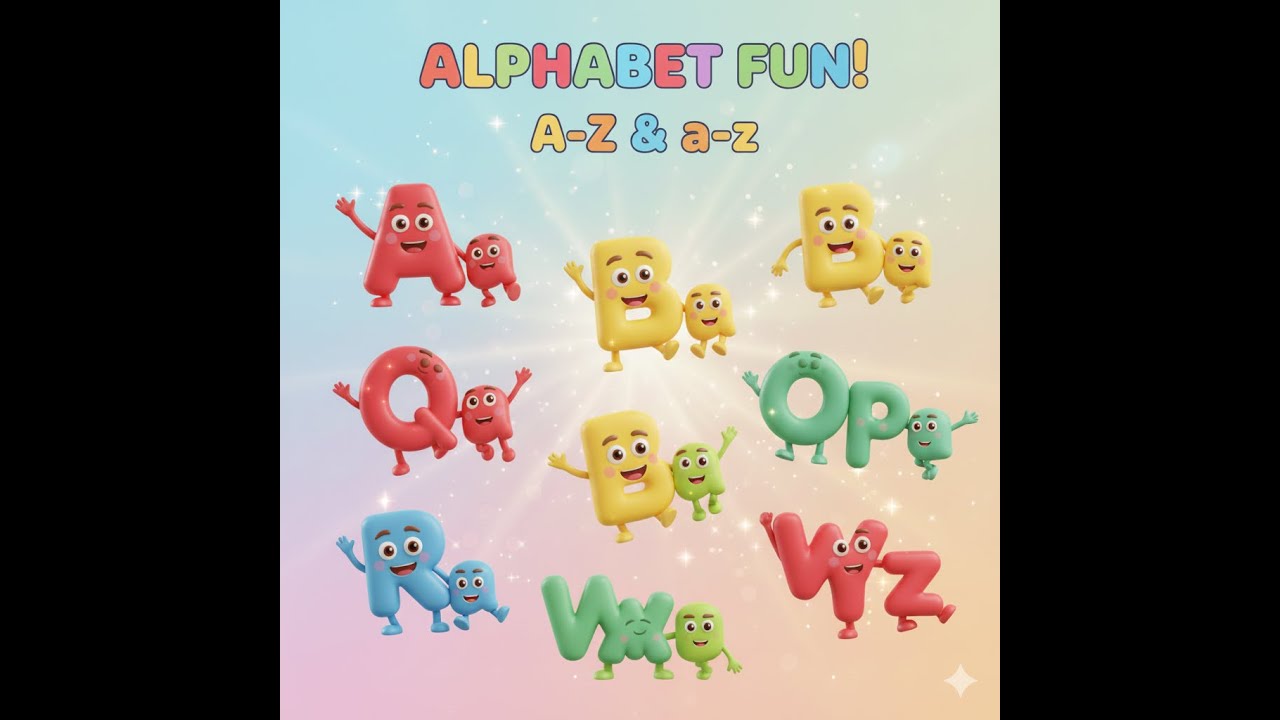Learn Alphabets, ABC, A–Z Capital & Small Letters 