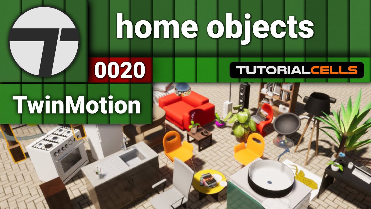 0020. home 3d objects in twinmotion