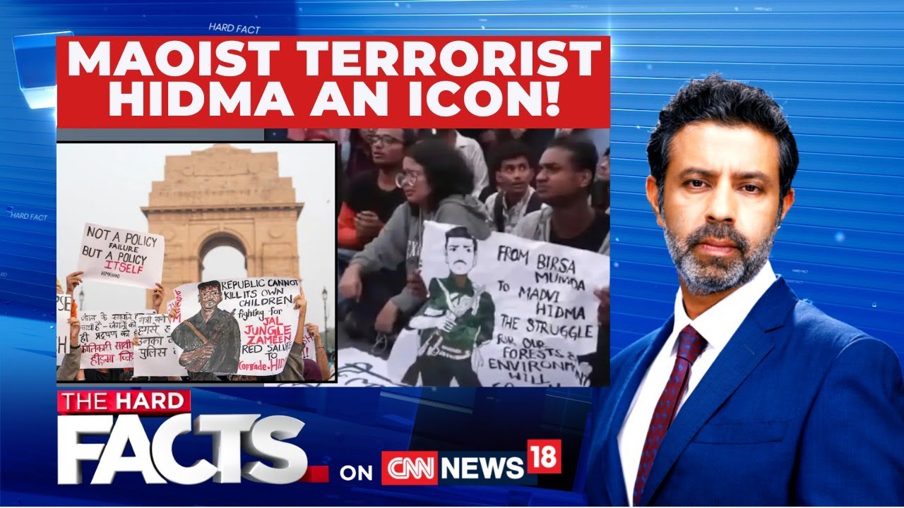 Delhi Pollution Protest Turns Violent | Slogans Praising Madvi Hidma Spark Fury | #thehradfacts