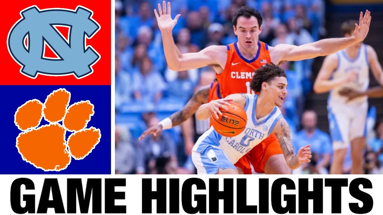 #17 North Carolina vs Clemson Highlights | Men's Basketball | College Basketball 2026
