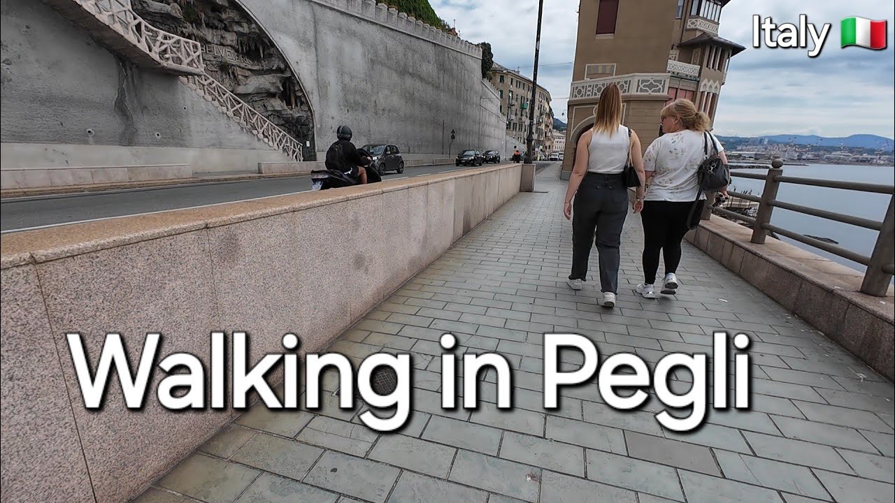 Walking in Pegli - Genoa Liguria Italy
