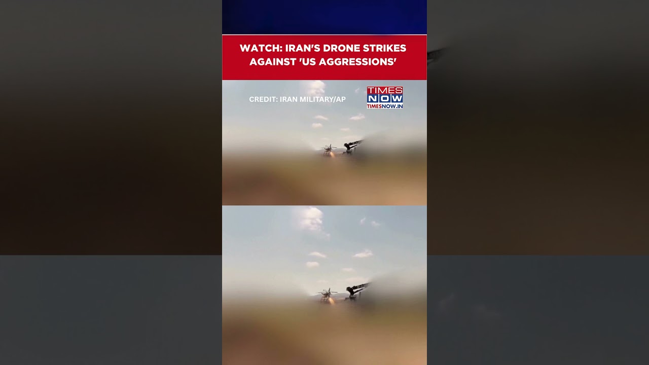 Iran's Drone Strikes In Response To 'US Aggressions' | WATCH Dramatic Visuals | US-Iran War #shorts