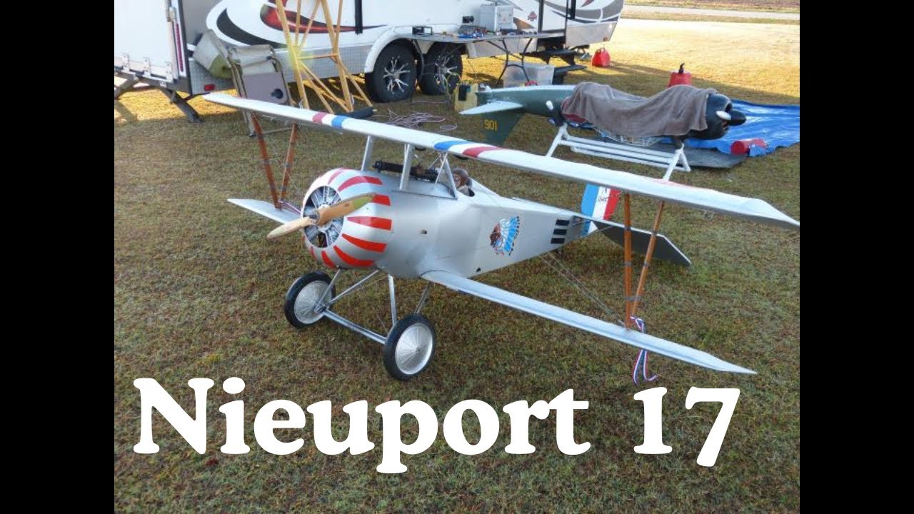 Nieuport 17 CRRC 50cc Balsa USA 1/3 Scale At Tarheel R/C Flyers 2021 Warbirds over NC