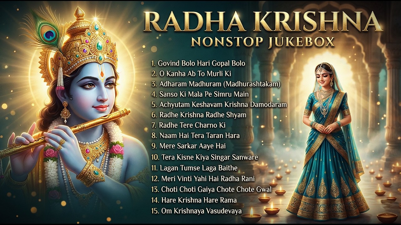 Nonstop Radha Krishna Bhajans | Krishna Bhakti Songs | Best of Radha Krishna Songs | Latest Bhajan