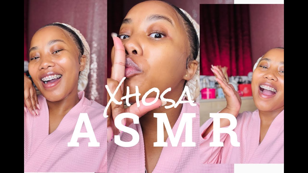 Khanyisa Jaceni dose an ASMR facemask ritual. 