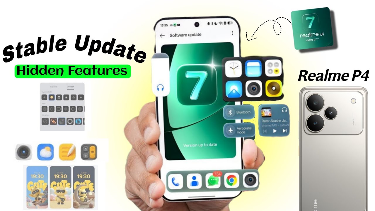 Realme P4 Realme UI 7.0 Android 16 Stable Update Review : Top 10 Hidden Features & Tricks 🔥