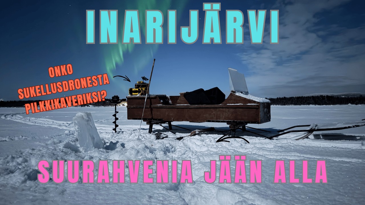 Näkyykö 3000€ SUKELLUSDRONELLA kaloja? | Chasing M2 sukellsudrone testissä | Inarijärvi