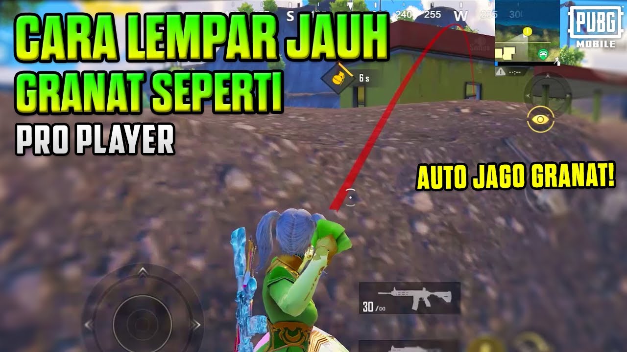 CARA MELEMPAR GRANAT PUBG JAUH PUBG MOBILE SEPERTI PRO PLAYER