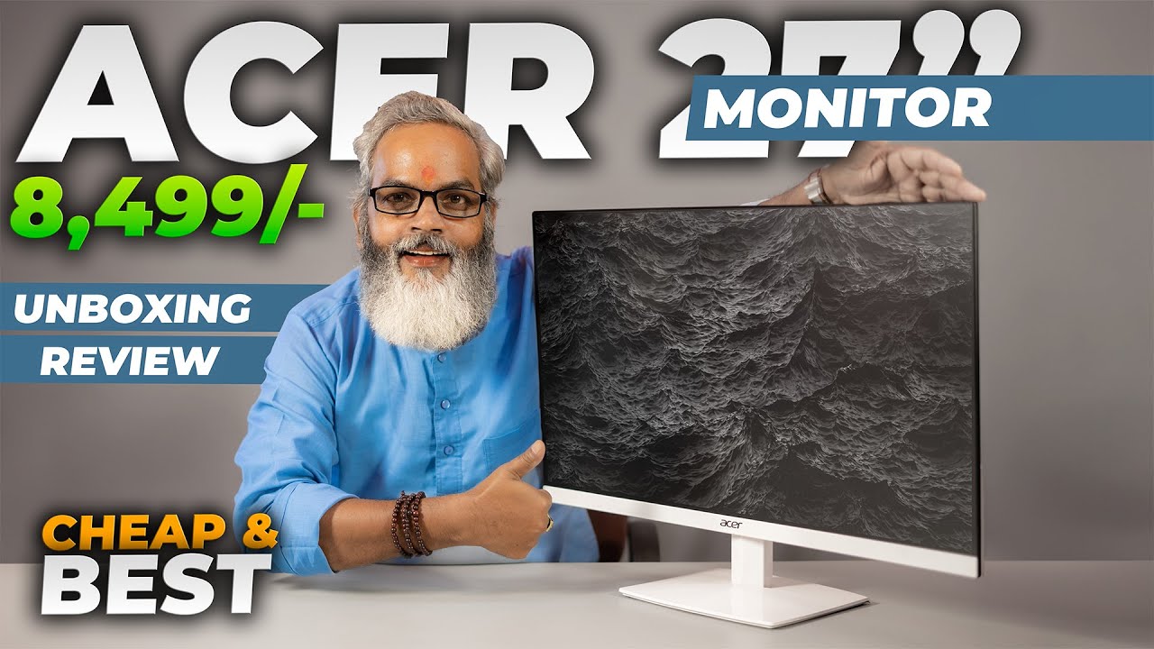 Rs 8,499/- 🔥 Best Budget 27 inch Monitor 🔥 Acer HA270 G 27 Inch Full HD IPS Monitor