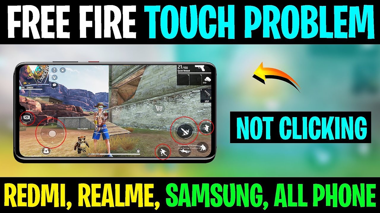 How to fix Touching issue in free fire | Free fire display screen touch and auto touch problem solve