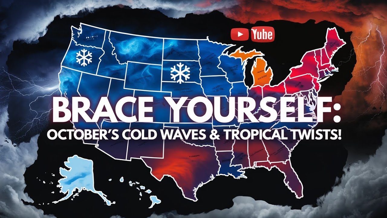 Приготовьтесь: холодные волны и тропические ветры октября! #USWeatherForecast #OctoberWeather2025