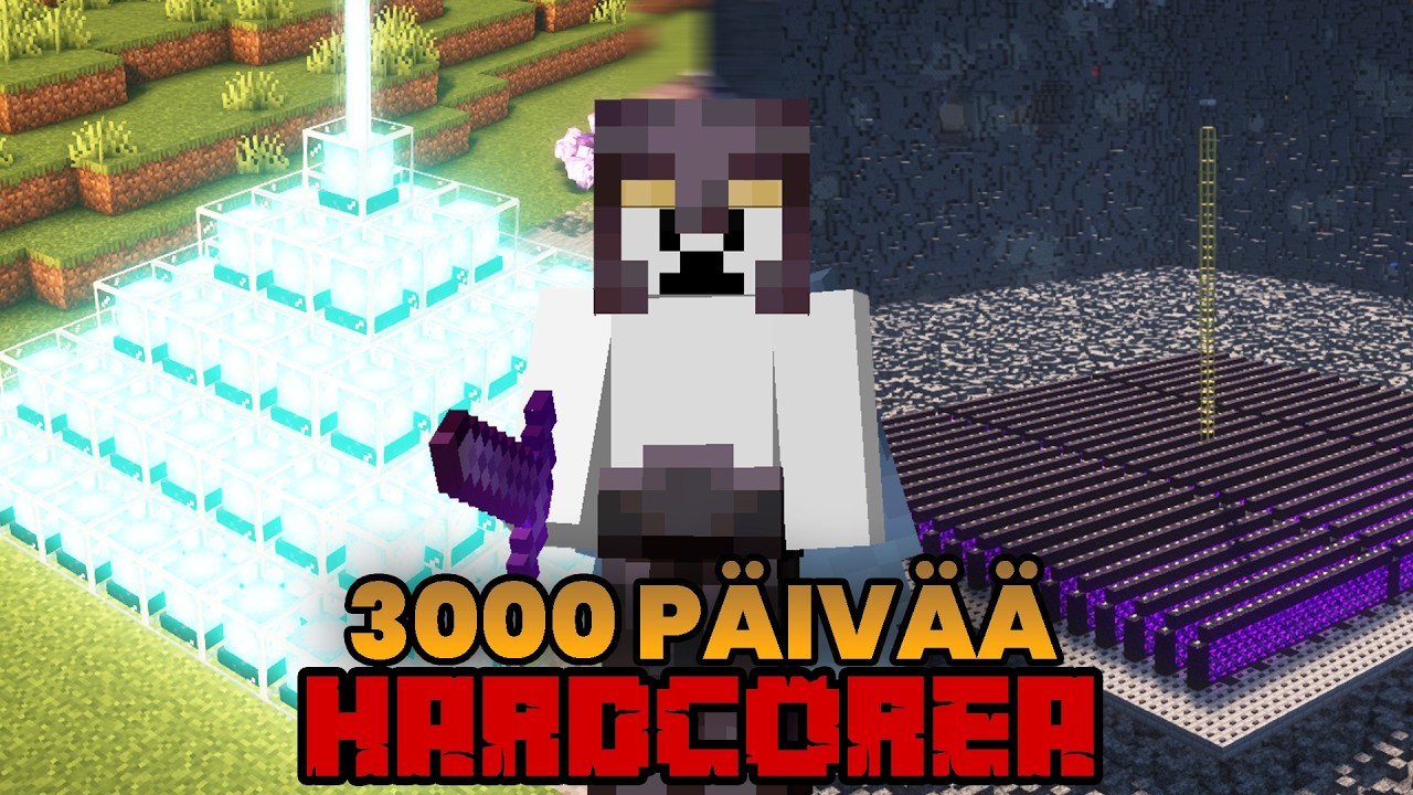 Mä selvisin 3000 päivää minecraft hardcoressa!