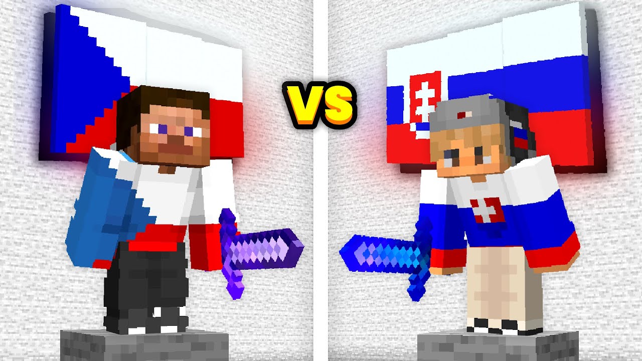 Která země je LEPŠÍ v Minecraftu? (Česko VS Slovensko)