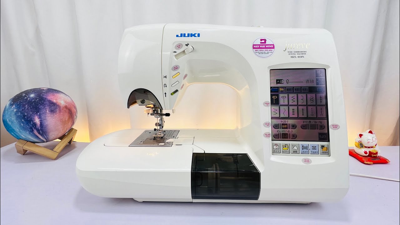 Cách đánh suốt chỉ cho máy may gia đình kèm thêu trang trí juki hzl 010N