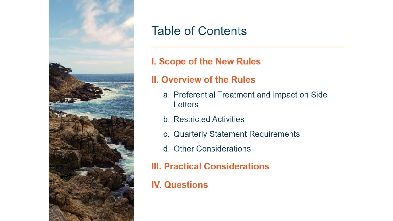 A Deeper Dive: Implementing the New SEC Private Fund Adviser Rules