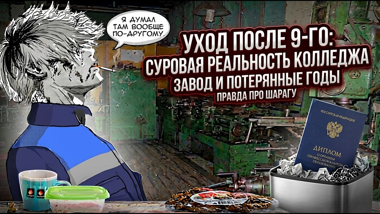 Ушел после 9 класса в колледж и... ПОЖАЛЕЛ. Зумер поработал токарем и разнылся(