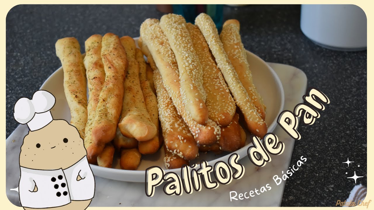 Palitos de pan caseros estilo panadería ✨ Grissinis