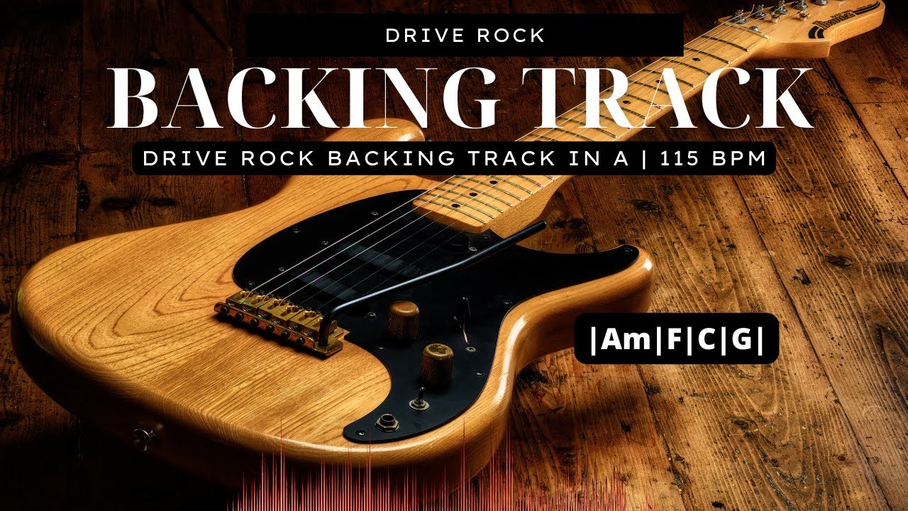 Drive Rock Backing Track in A minor | 115 BPM