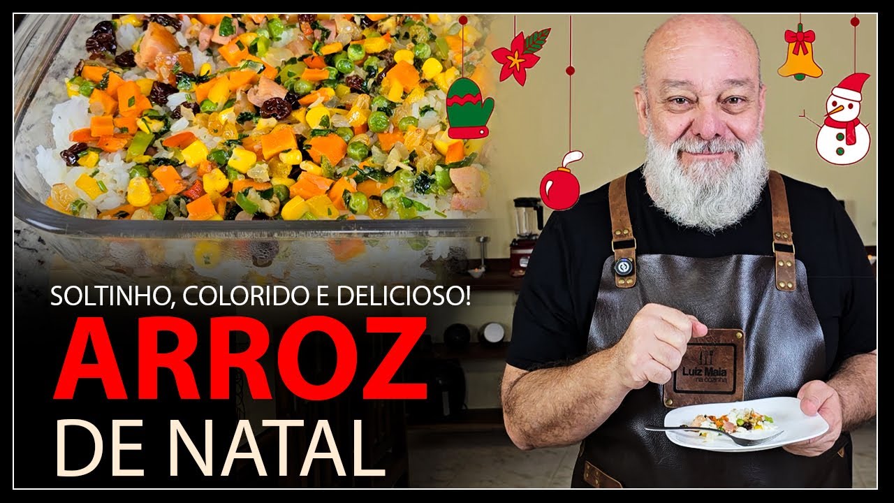 ARROZ DE NATAL:  Colorido e super saboroso!