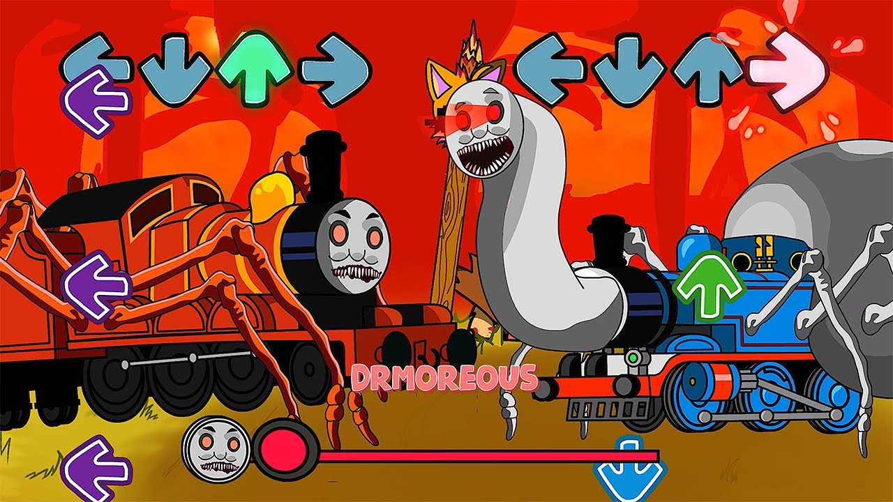 NEW Cursed James (Thomas & Friends) VS Thomas Railway - Friday Night Funkin'