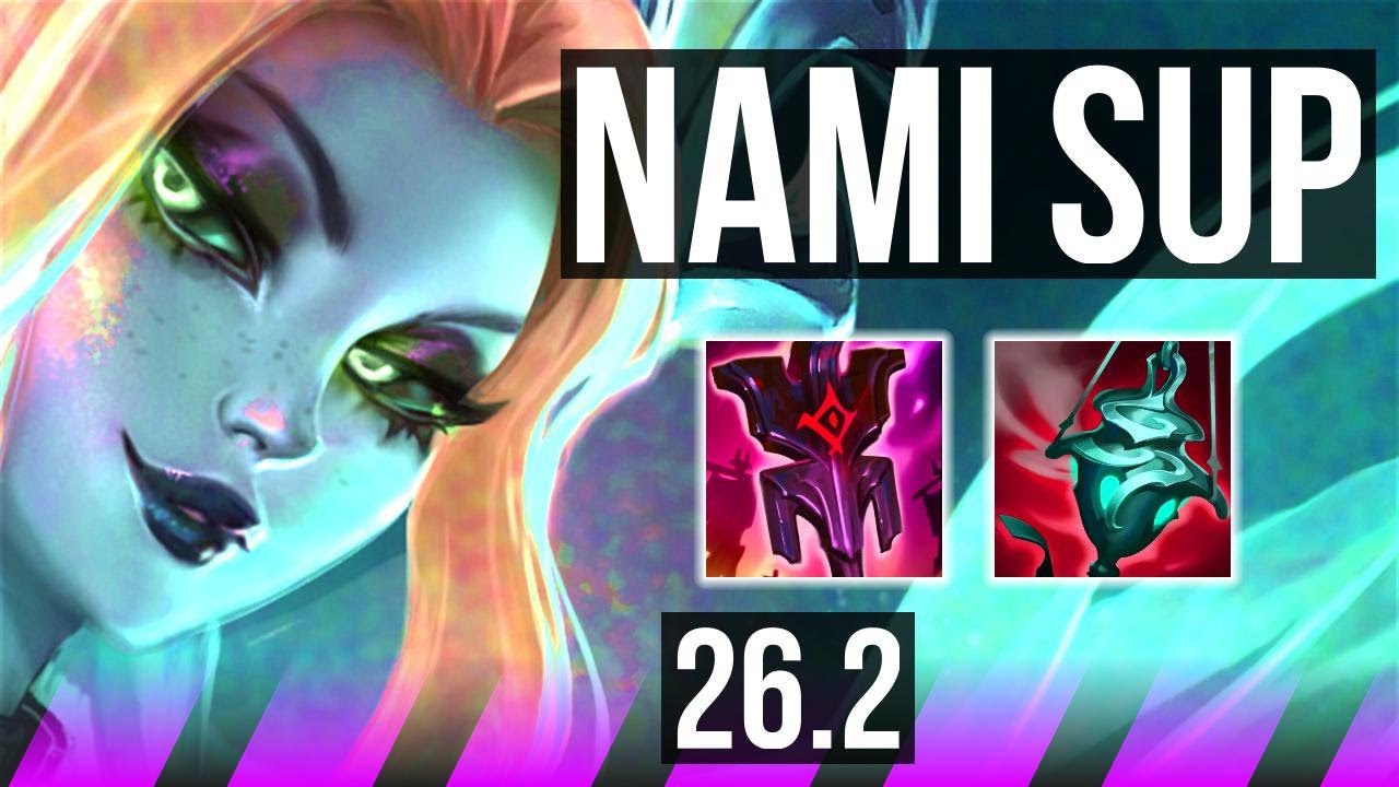 NAMI & Tristana vs NAUTILUS & Miss Fortune (SUP) | Good KDA: 4/1/14 | EUW Master | 26.2