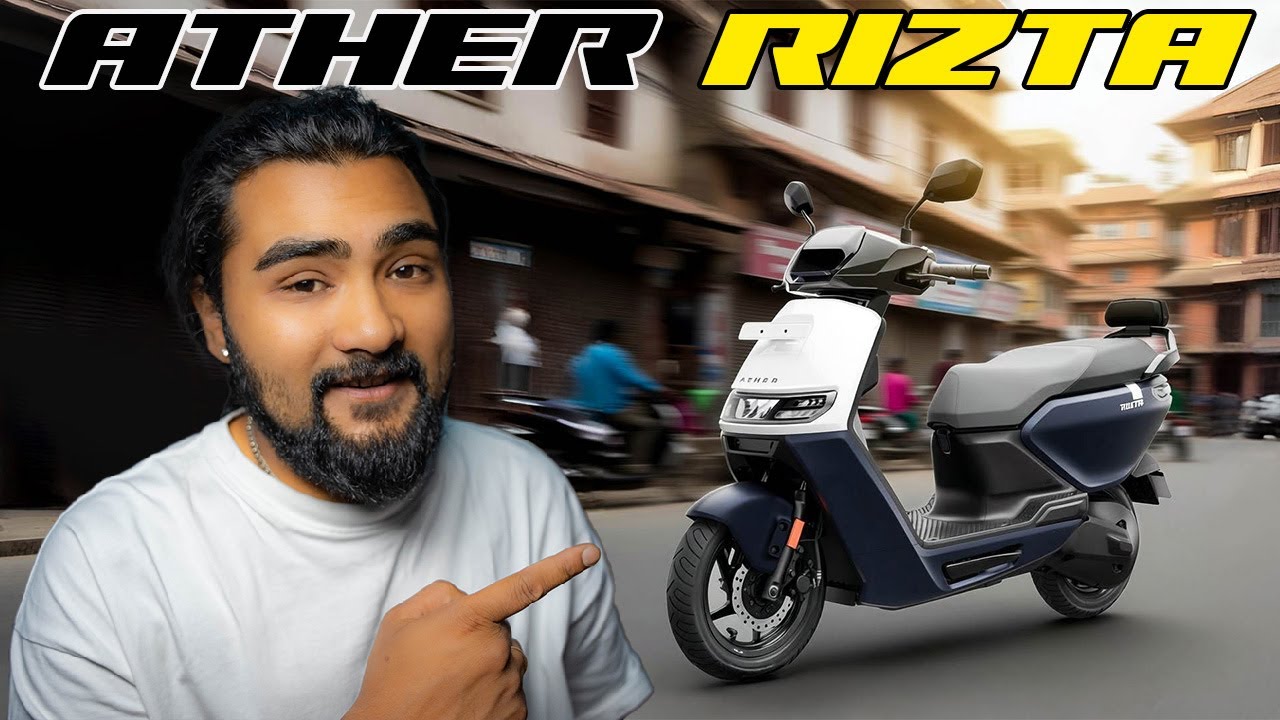 Обзор Ather Rizta в Непале 🇳🇵 | Самый умный семейный самокат!